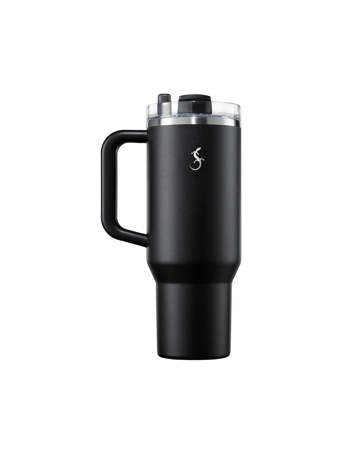 LURCH | Isolierbecher mit Trinkhalm 1,2l Salvia | schwarz